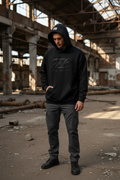 Black on Black Bustdown Hoodie